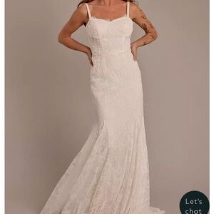 Melissa Sweet Lace Wedding Dress in Ivory